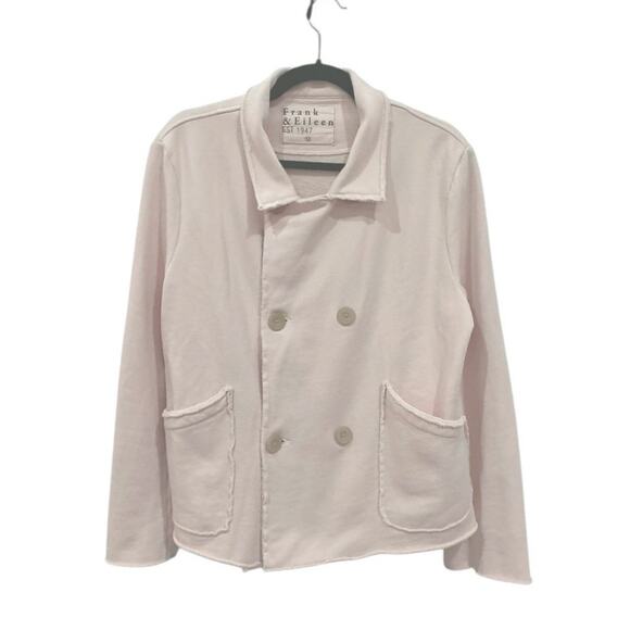 Frank & Eileen Mini Belfast Triple Fleece Peacoat Vintage Rose Size Medium - Picture 4 of 14